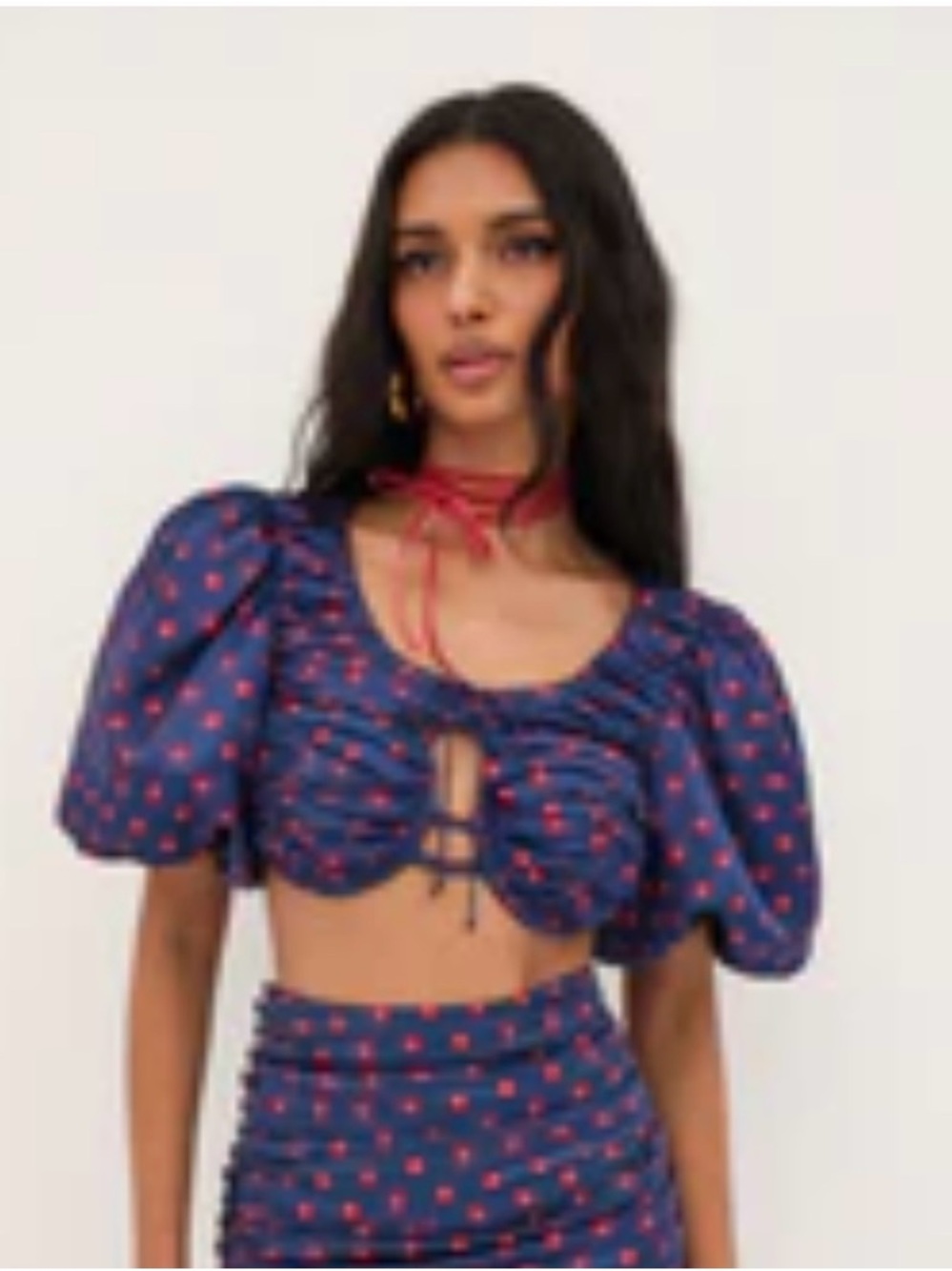 For Love and Lemons Dolores Crop Top M